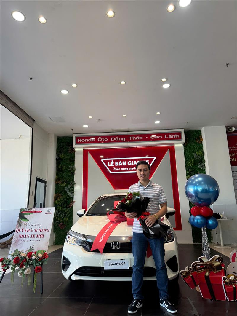 Bàn Giao Honda City Về Với Gia Đình Tại TP Cao Lãnh