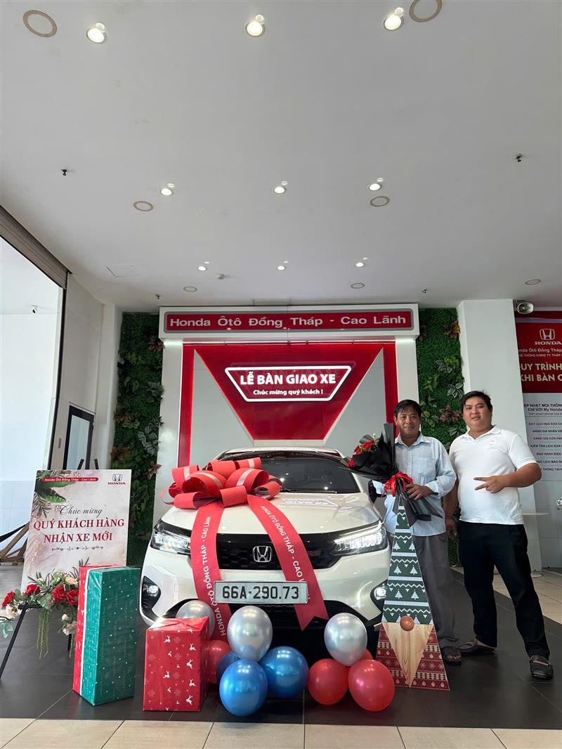 Giao Xe Cho Khách Hàng Tại Lấp Vò